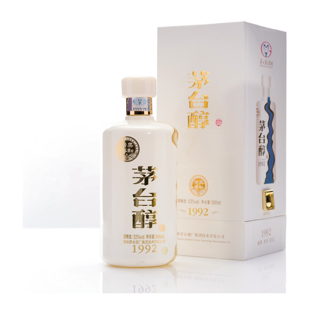 茅台醇1992 アルコール53度 500ml 箱付 中国酒 白酒 柔和醤香型 正規品