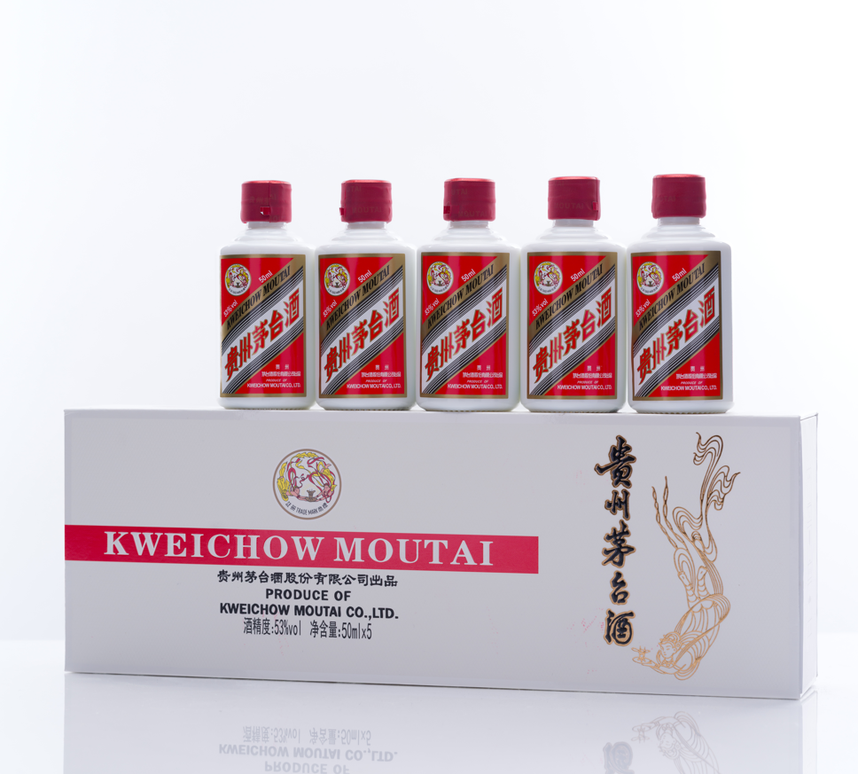 貴州茅台酒 飛天 アルコール53度50ml*5（5本セット）2023年 箱付 中国酒 白酒 醤香型 正規品