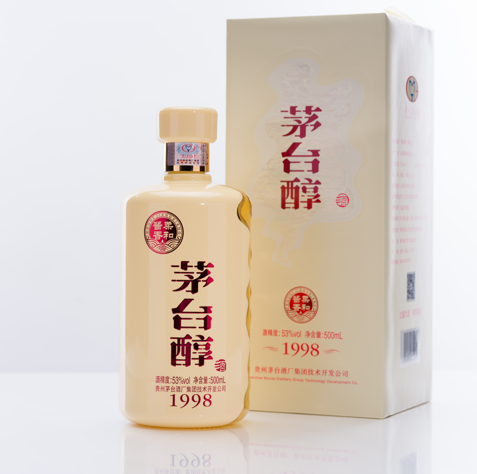 茅台醇1998 アルコール53度 500ml 箱付 中国酒 白酒 柔和醤香型 正規品
