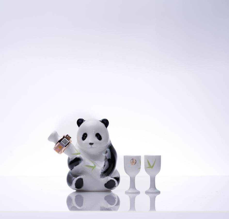 五粮液 パンダ熊猫 125ml アルコール52度 グラス付 箱付 中国白酒 濃香型 正規品