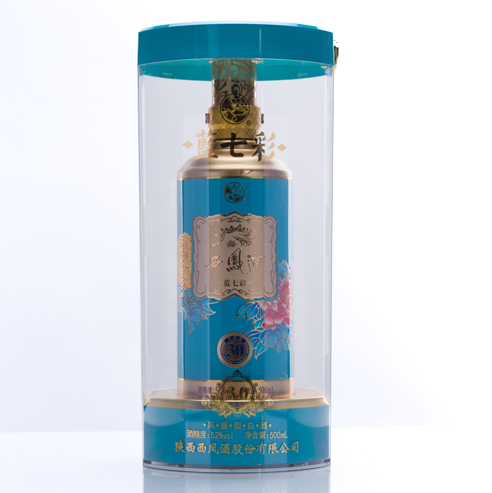 藍七彩 西鳳酒 30年 52度 500ml 中国白酒 鳳香型 高級酒 ギフト箱付 正規品