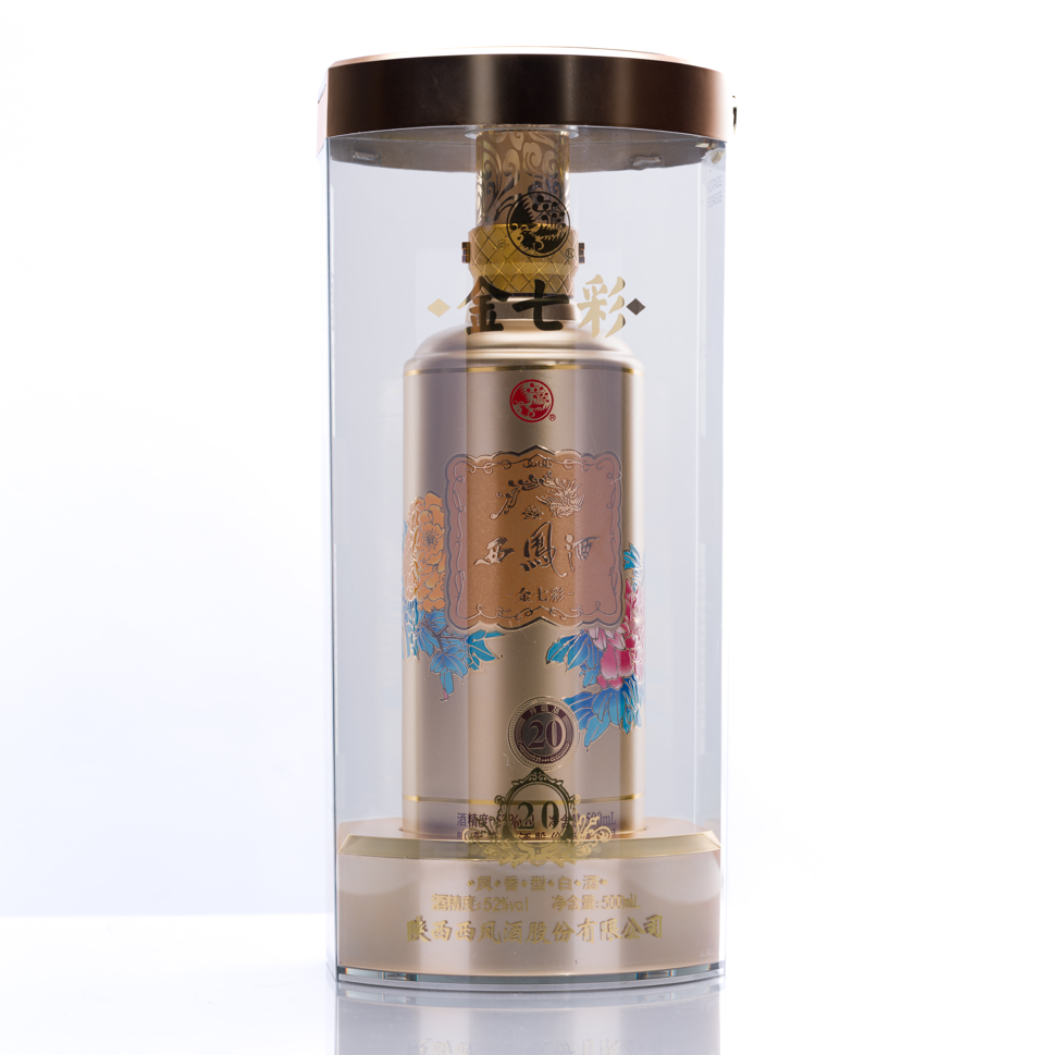 金七彩 西鳳酒 20年 52度 500ml 中国白酒 鳳香型 高級酒 正規品 ギフト箱付