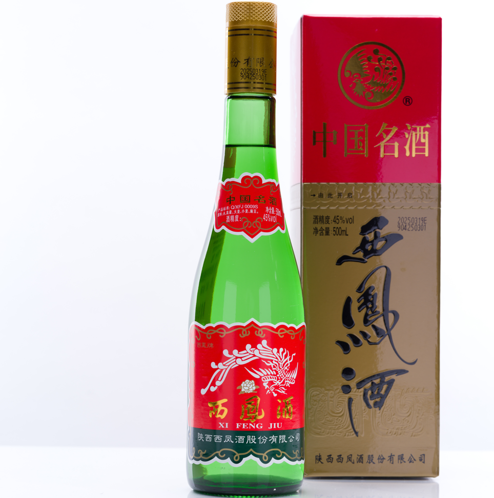 西鳳酒 500ml 45° 緑瓶 アルコール45度 鳳香型 白酒 中国酒 正規品