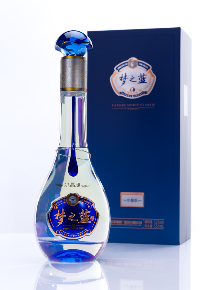 夢之藍 水晶 52° 550ml アルコール52度 箱付 中国酒 白酒 濃香型 正規品