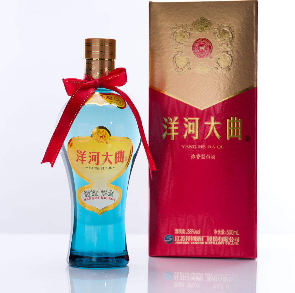 洋河大曲 新天藍38° 500ml アルコール38度 箱付 中国酒 白酒 濃香型 正規品
