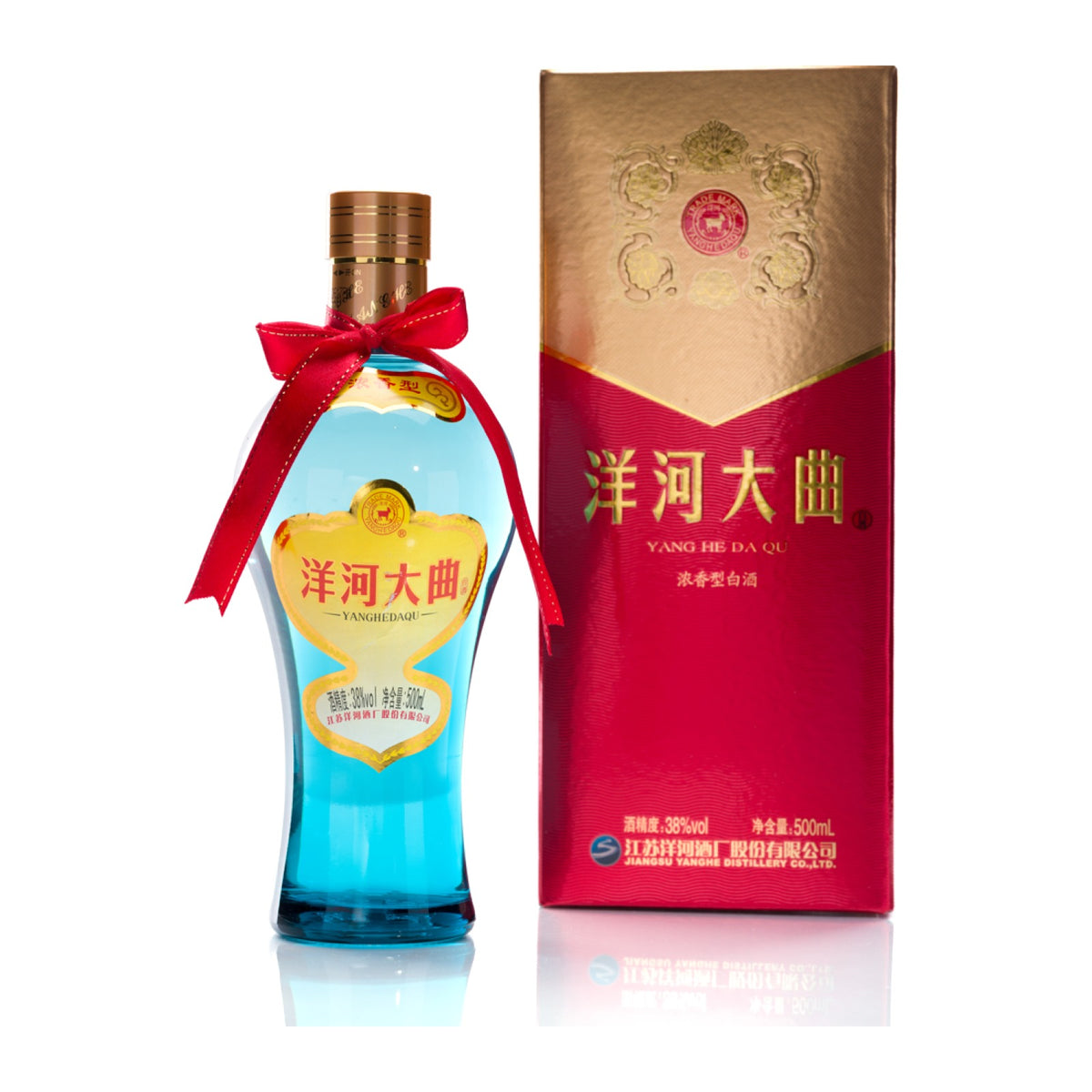 洋河大曲 新天藍38° 500ml アルコール38度 箱付 中国酒 白酒 濃香型 正規品