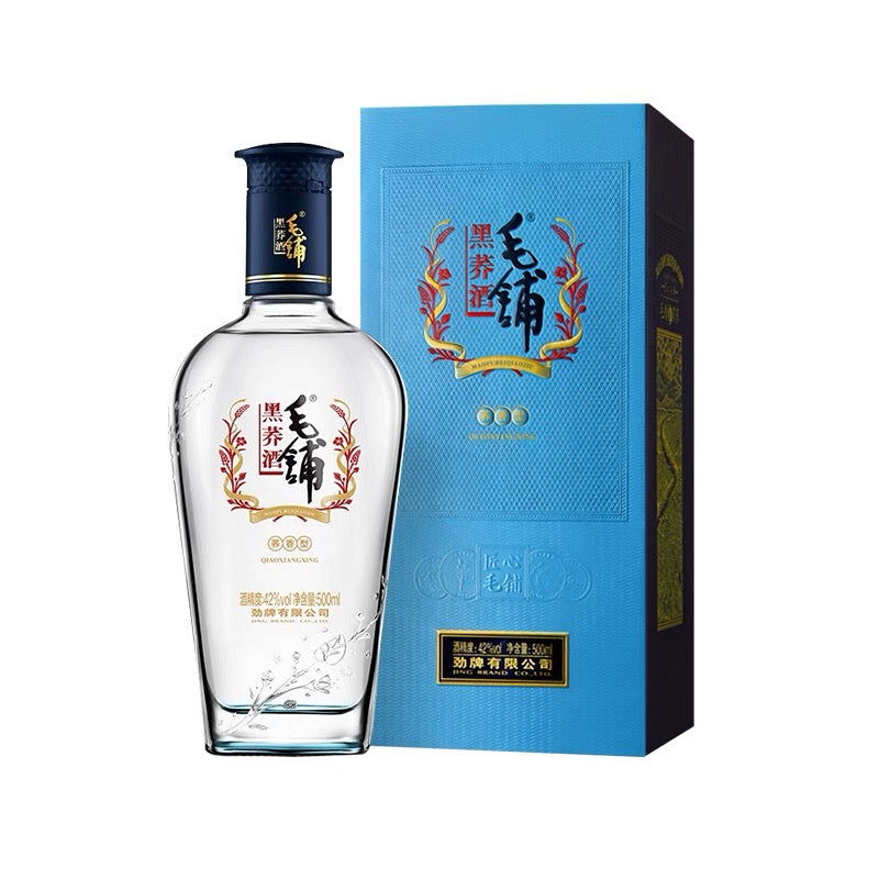 勁牌 毛鋪 黒蕎酒 42度 500ml 中国酒 箱付 正規品