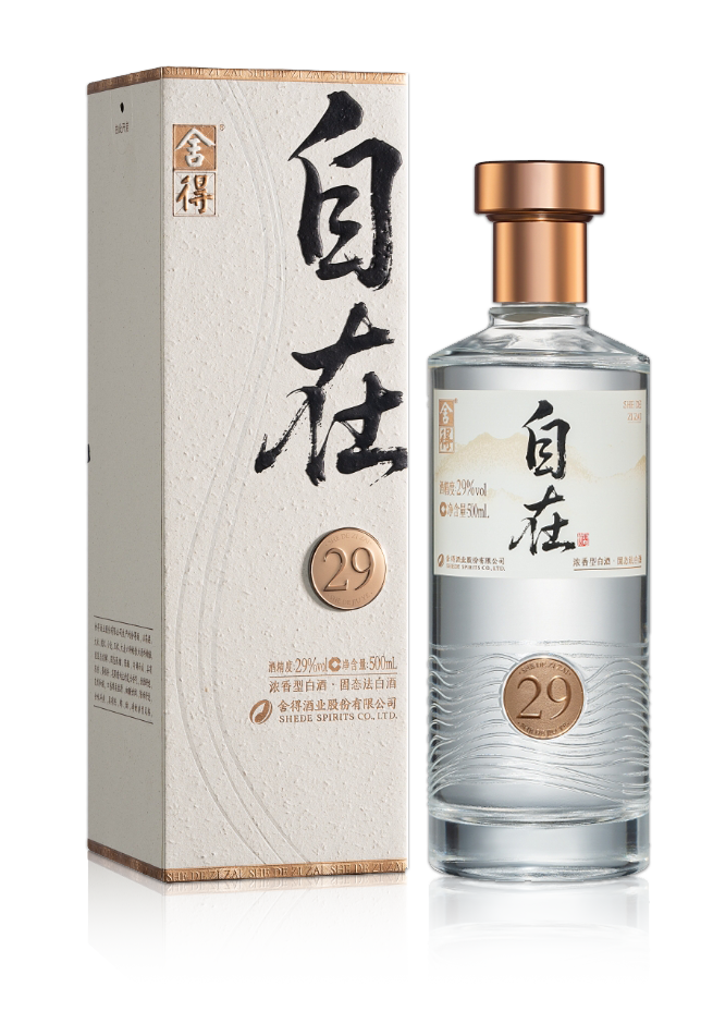 舎得 自在 29度 500ml 中国白酒 濃香型 高級酒 正規品